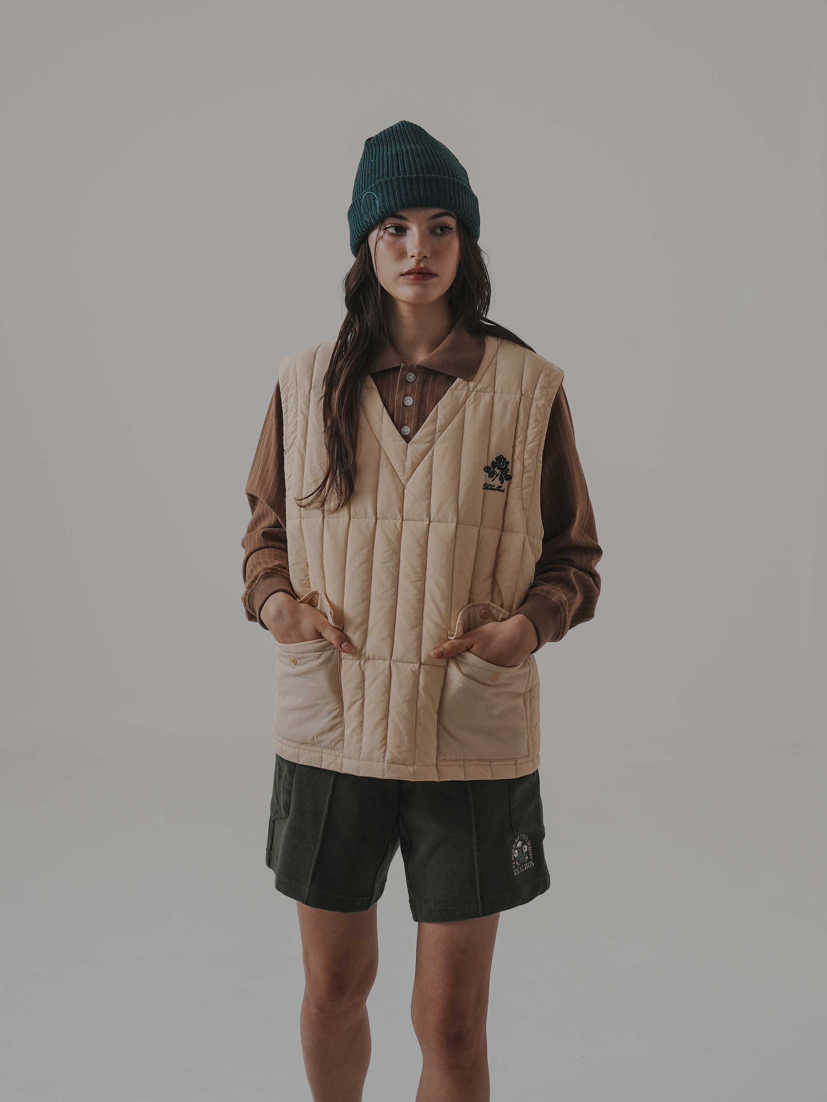 DUCK DOWN QUILTED VEST