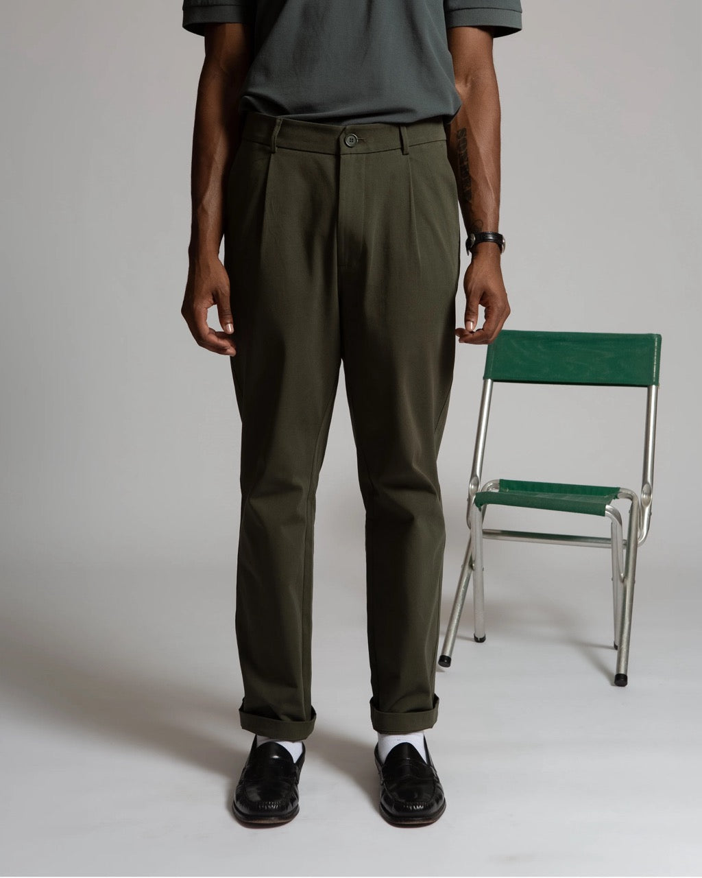 MARCEL PLEATED CHINO PANT