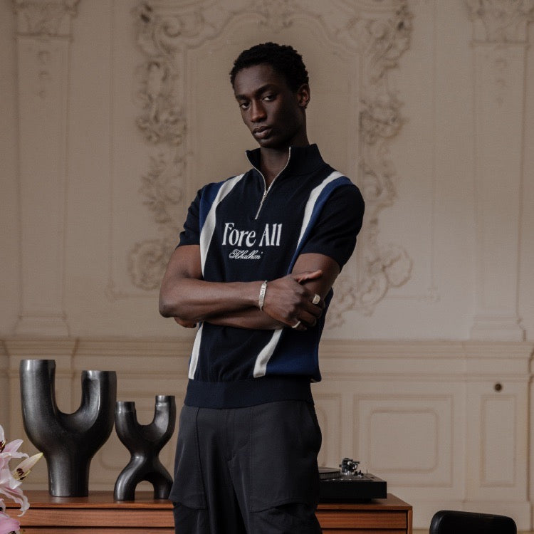 KHALHON’ X FOREALL SHORT-SLEEVE KNIT PULLOVER