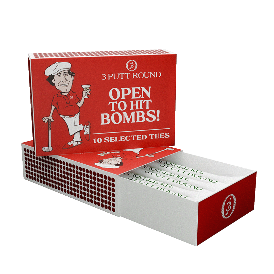 THE RED GOLF TEE MATCH BOX